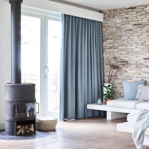 Sfeerbeelden van een verduisteringsgordijn